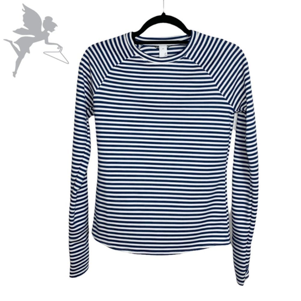 NWT OISELLE Big Stripe Baselayer Tee